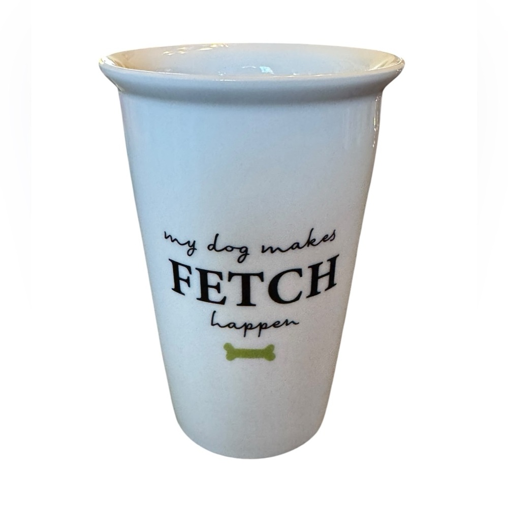 My Dog Makes Fetch Happen White Ceramic Coffee Mug